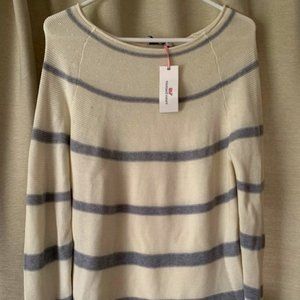 Vineyard Vines Striped Cotton Beach Sweater NWT Size S Women's